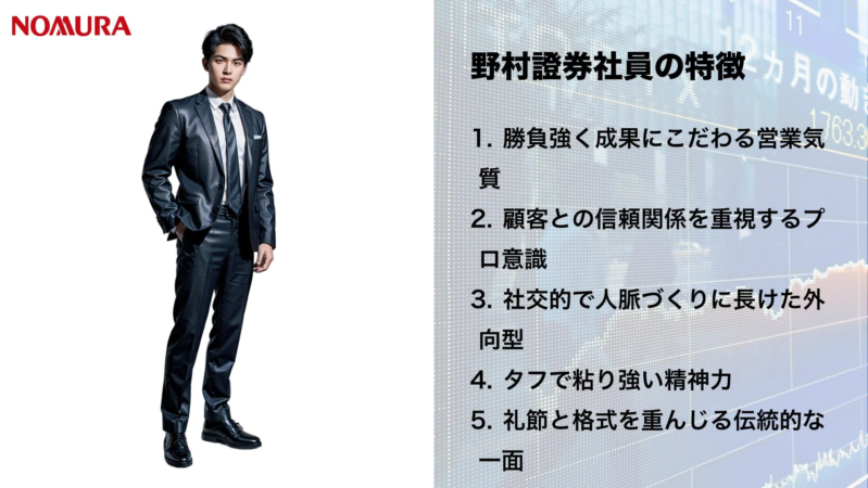 野村證券の男性社員