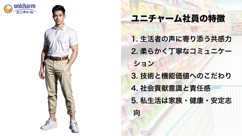 ユニチャーム社員の特徴