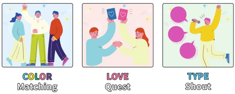 3つの出会い方のコンセプト