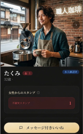 ベネフレのプロフィール画面