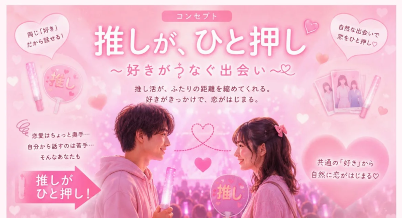 推し活×婚活のコンセプト